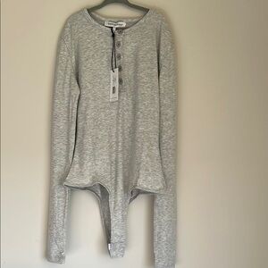 WeWoreWhat Gray Bodysuit